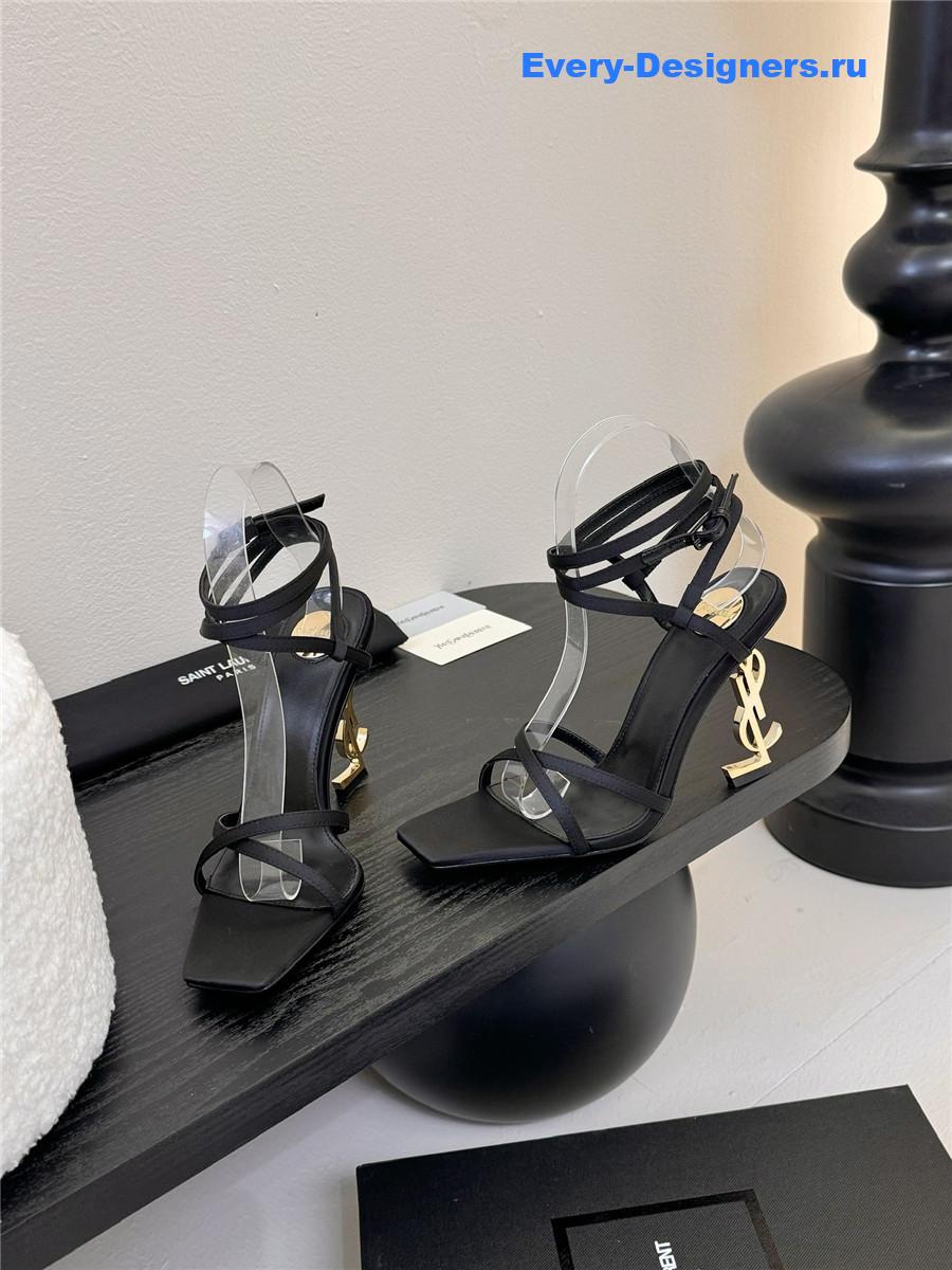 Sa1nt Lau*nt opyum leather sandals black