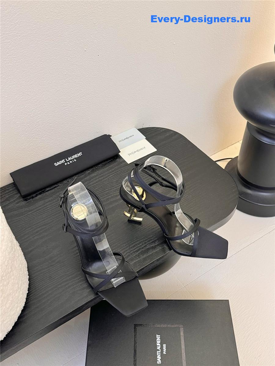 Sa1nt Lau*nt opyum leather sandals black