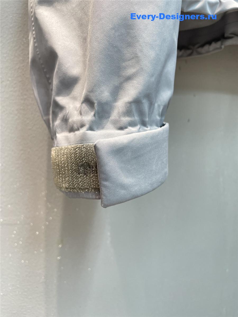 Miu Miu Technical Canvas Jacket in Grey