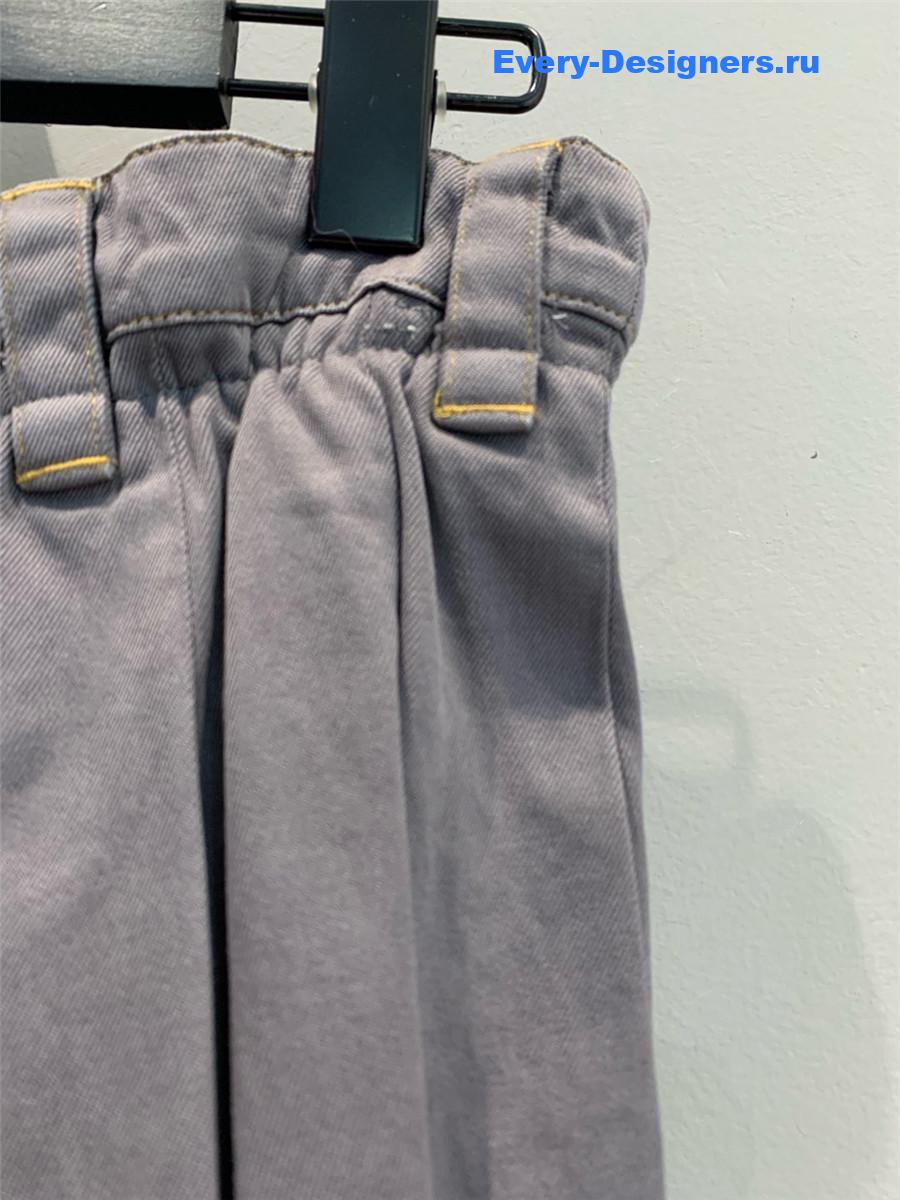 Miu Miu Cotton Denim Skirt