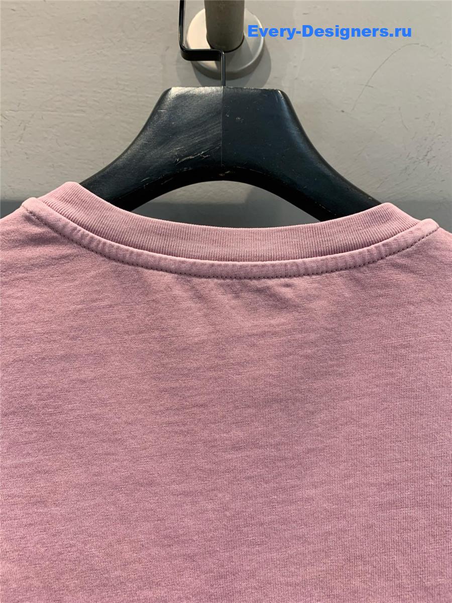 Miu Miu Logo Pink Long Sleeve Top