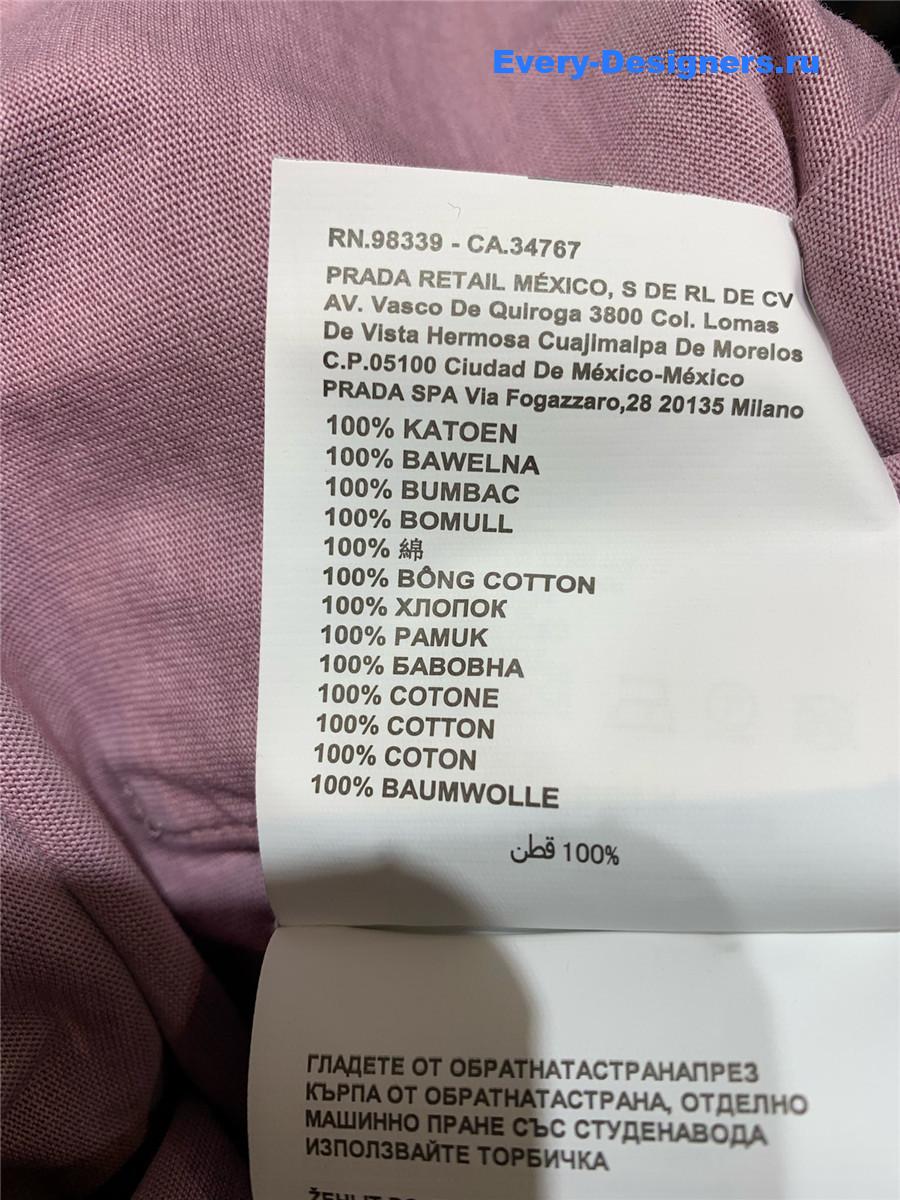 Miu Miu Logo Pink Long Sleeve Top