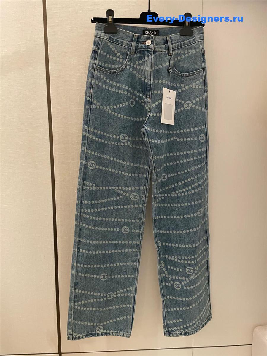 Ch**el chain print women¡¯s jeans