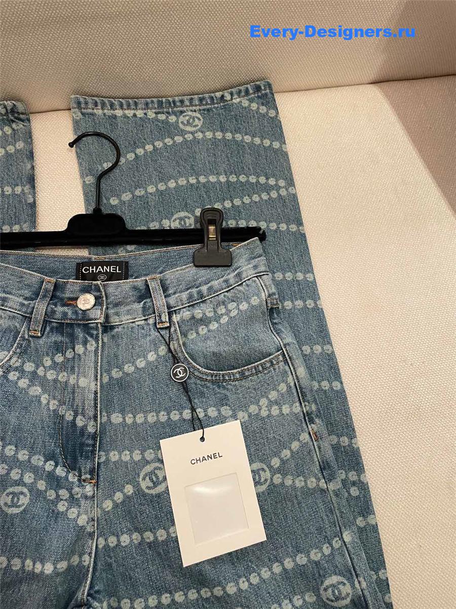 Ch**el chain print women¡¯s jeans