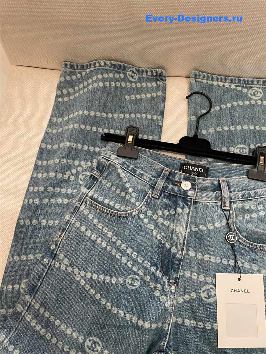 Ch**el chain print women¡¯s jeans