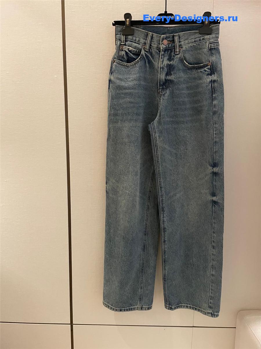 Ce1i*e blue straight jeans for women