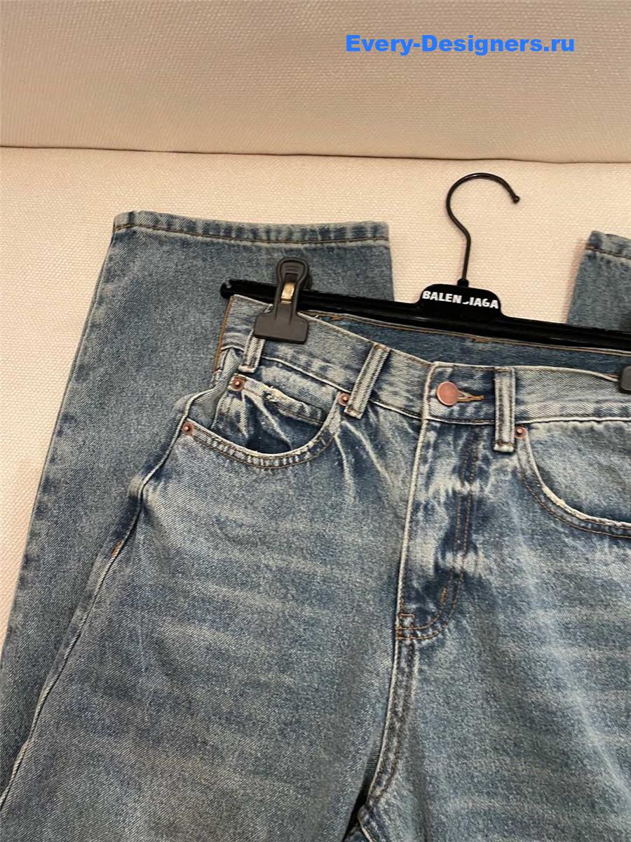 Ce1i*e blue straight jeans for women