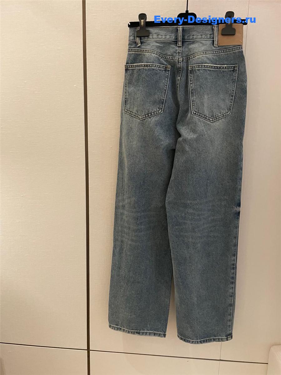 Ce1i*e blue straight jeans for women