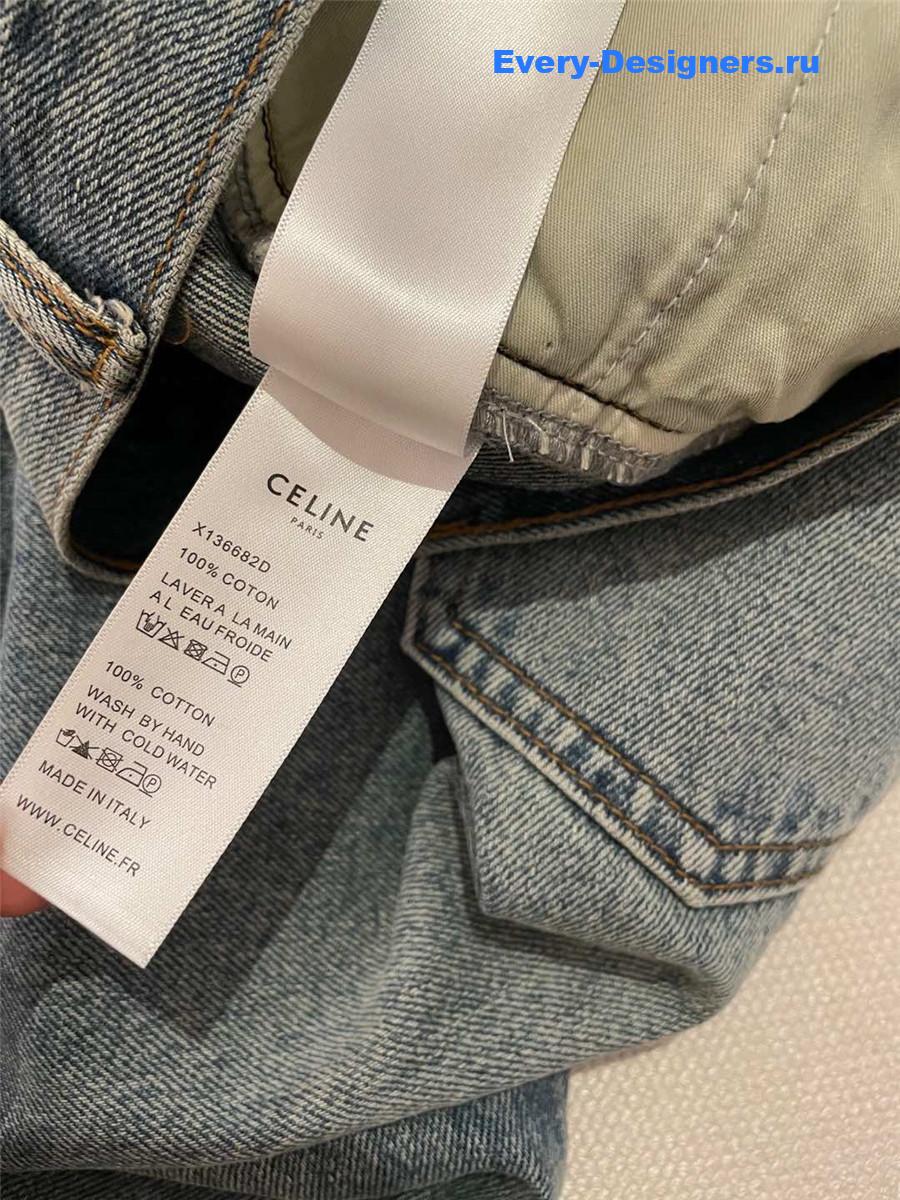 Ce1i*e blue straight jeans for women