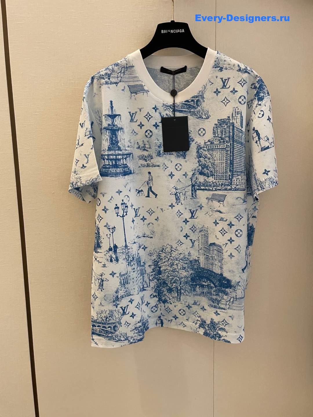 l0vis Vvtt0n printed cotton pique t-shirt