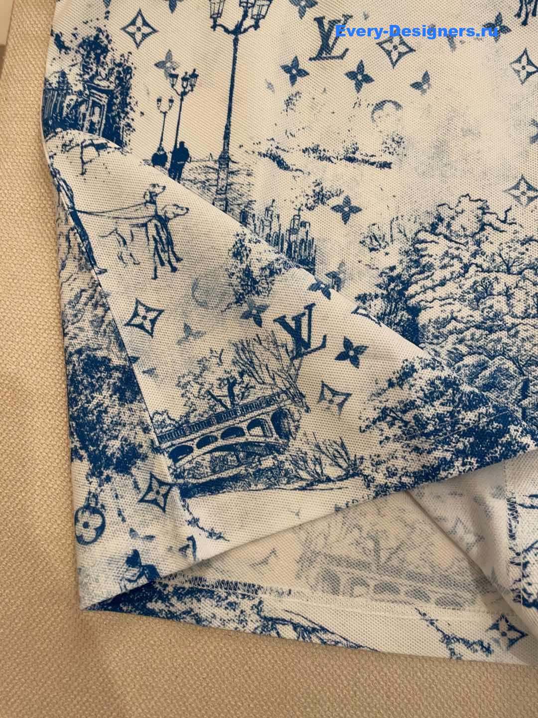 l0vis Vvtt0n printed cotton pique t-shirt