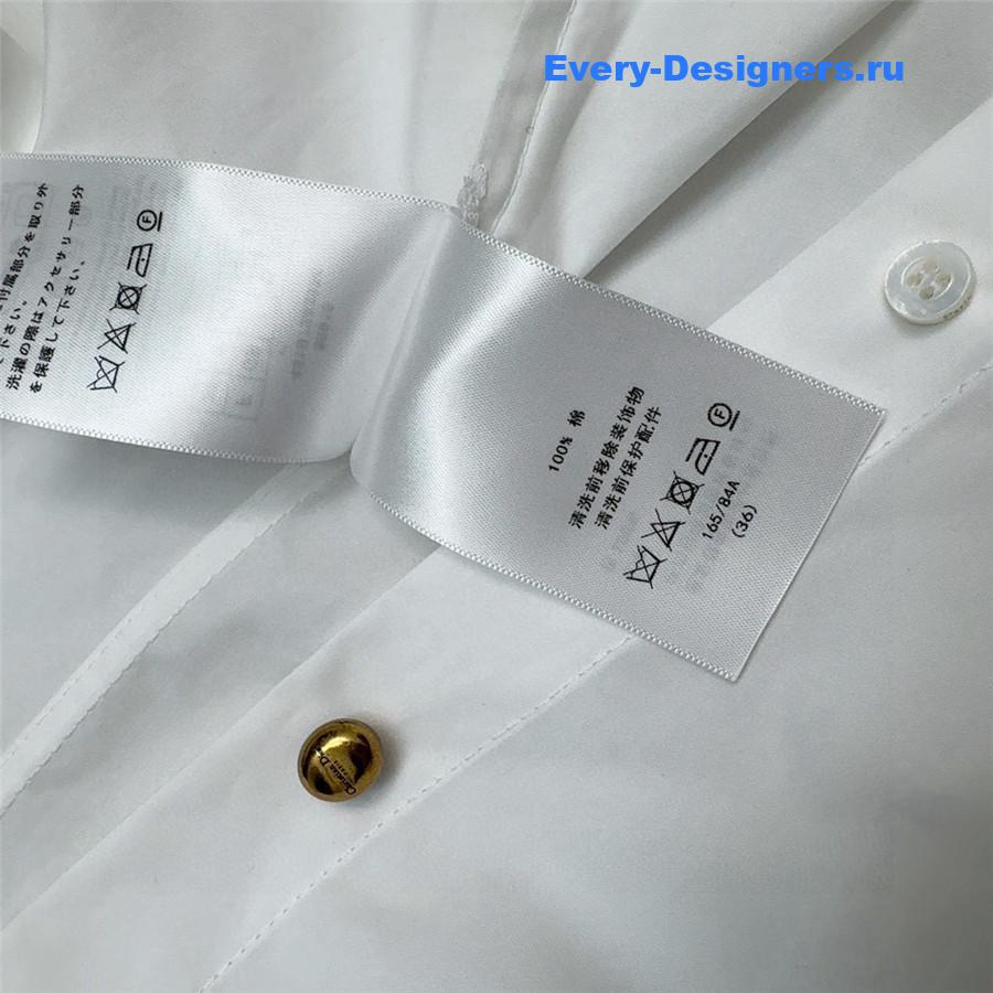 D10r white bee embroidered shirt