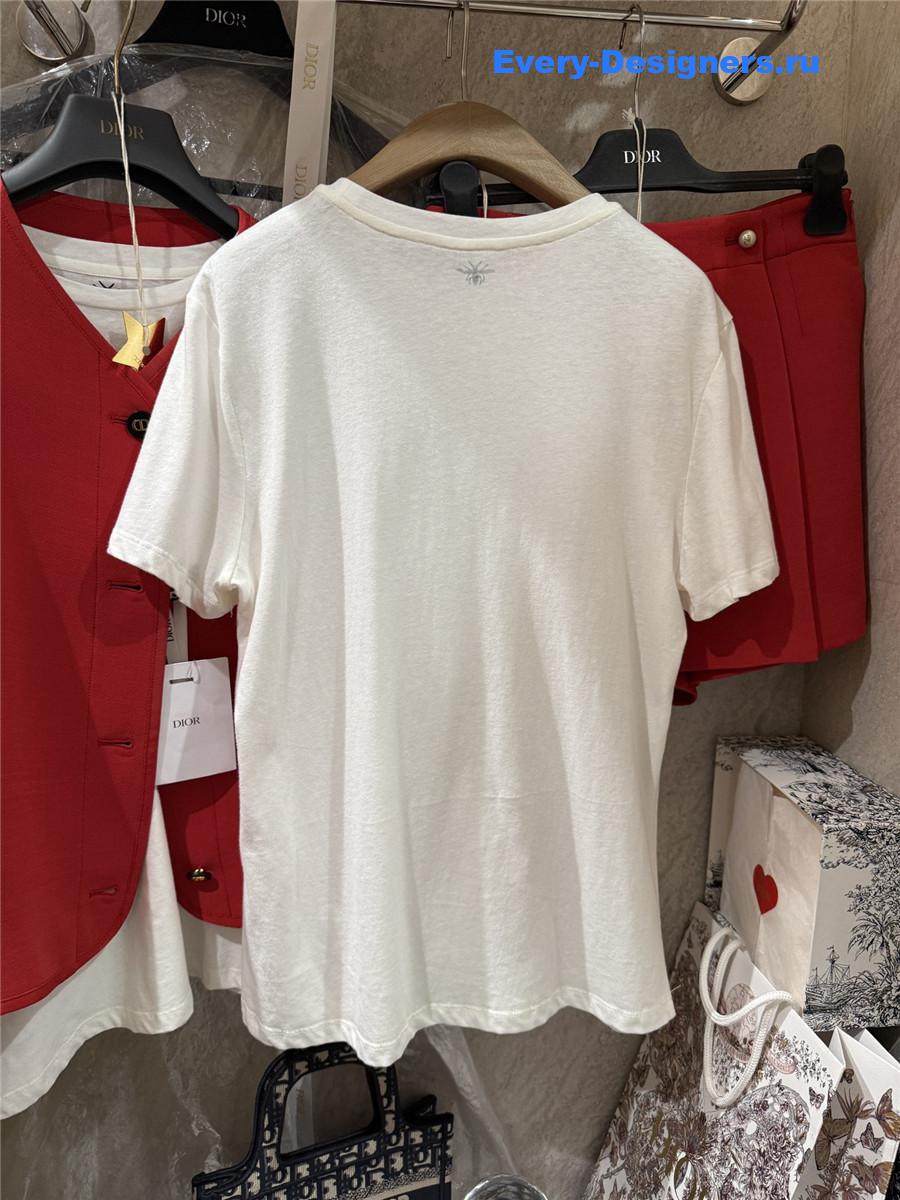 D10r amour embroidered t-shirt