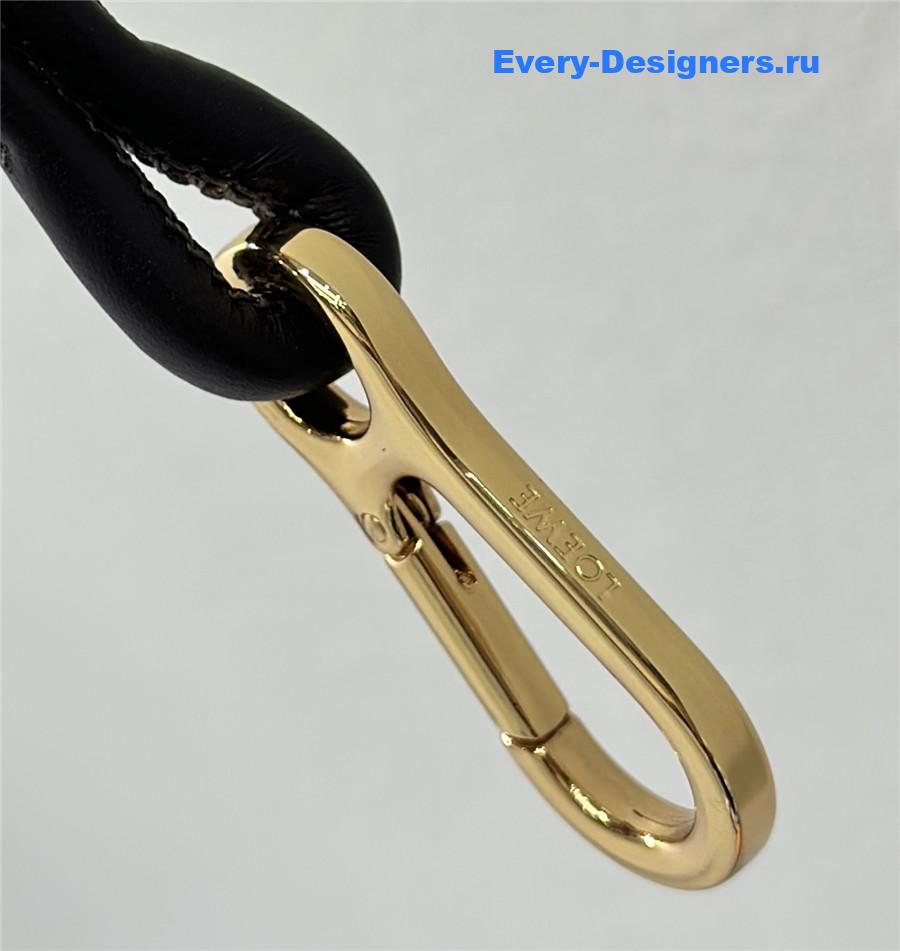 L0ew* large flamenco purse in suede calfskin