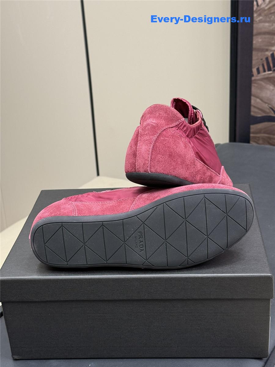 Pra*a re-nylon pink sneakers