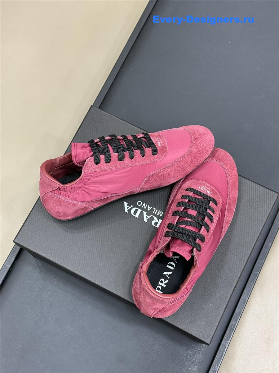Pra*a re-nylon pink sneakers