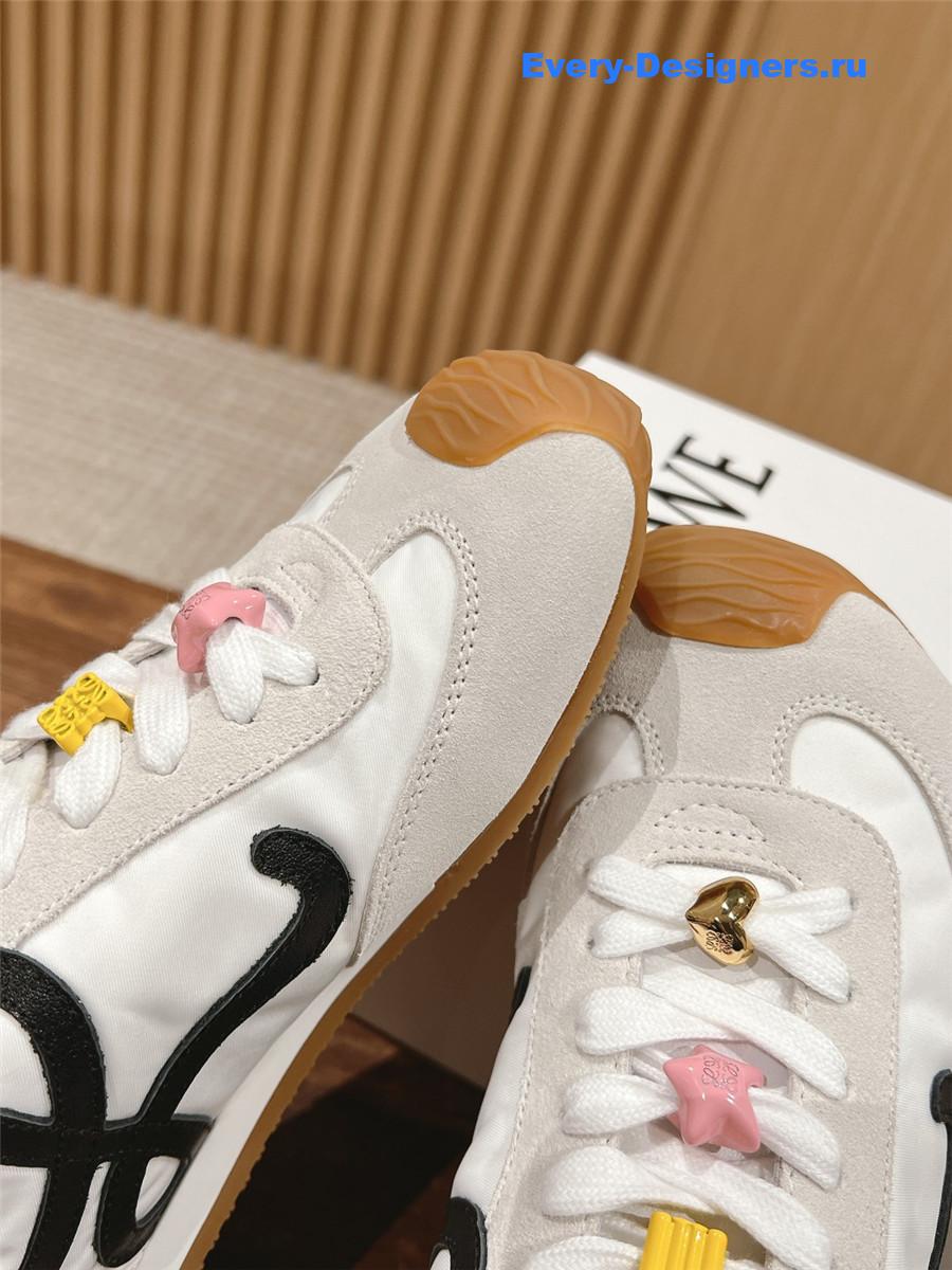 L0ew* ballet runner 2.0 sneakers white black