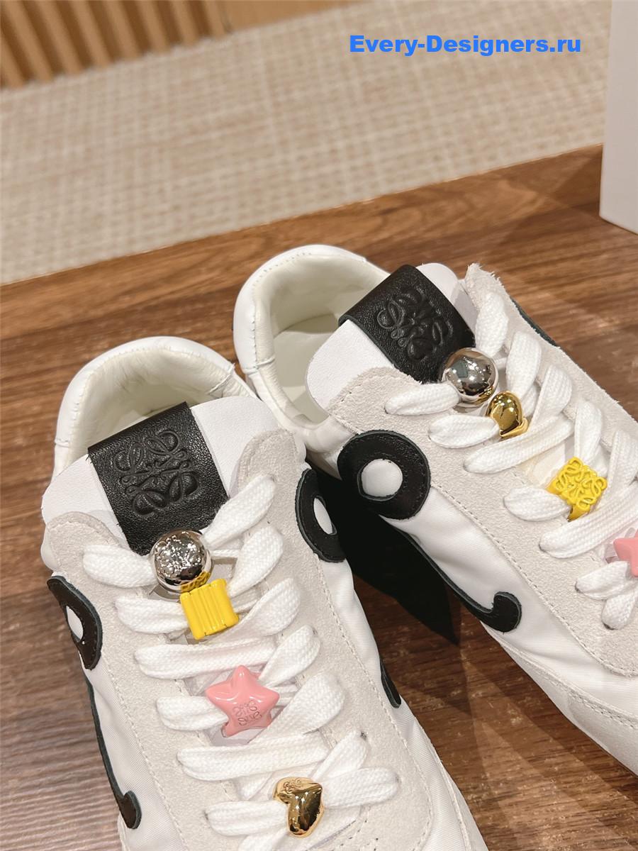 L0ew* ballet runner 2.0 sneakers white black