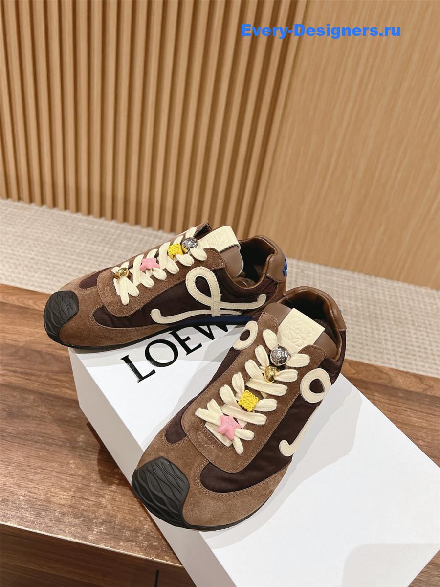 L0ew* ballet runner 2.0 sneakers brown
