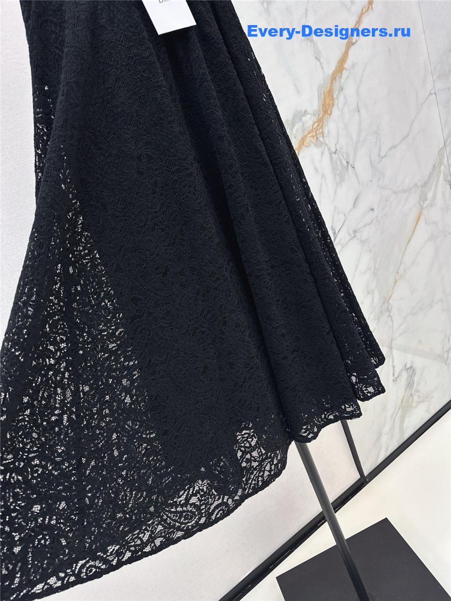 D10r black lace skirt