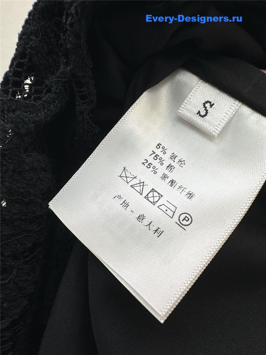 D10r black lace skirt