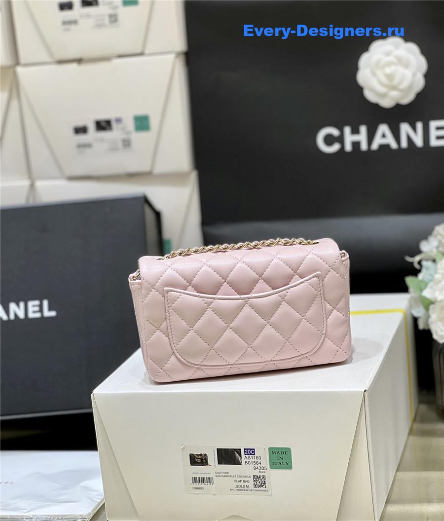 Ch**el mini flap bag pink