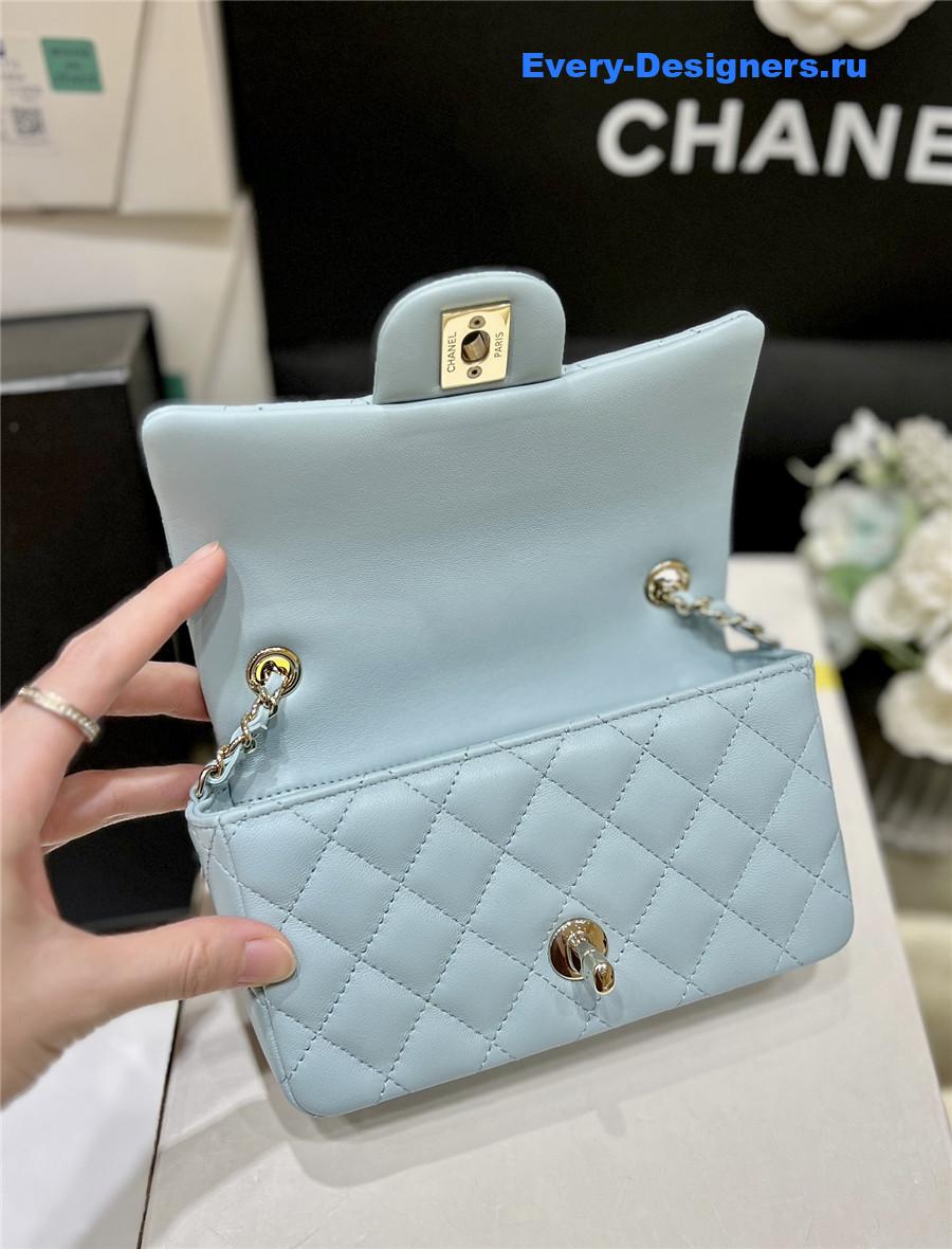 Ch**el mini flap bag blue