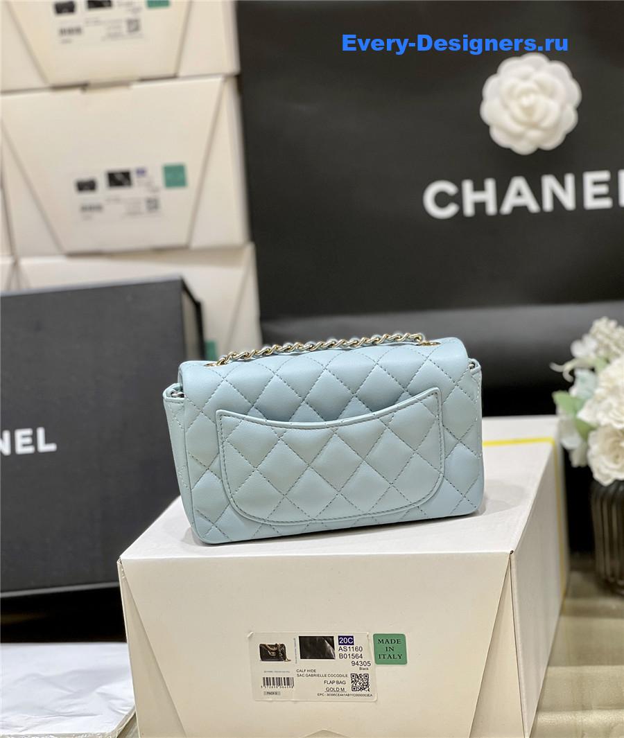 Ch**el mini flap bag blue