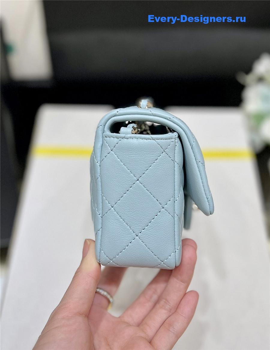 Ch**el mini flap bag blue