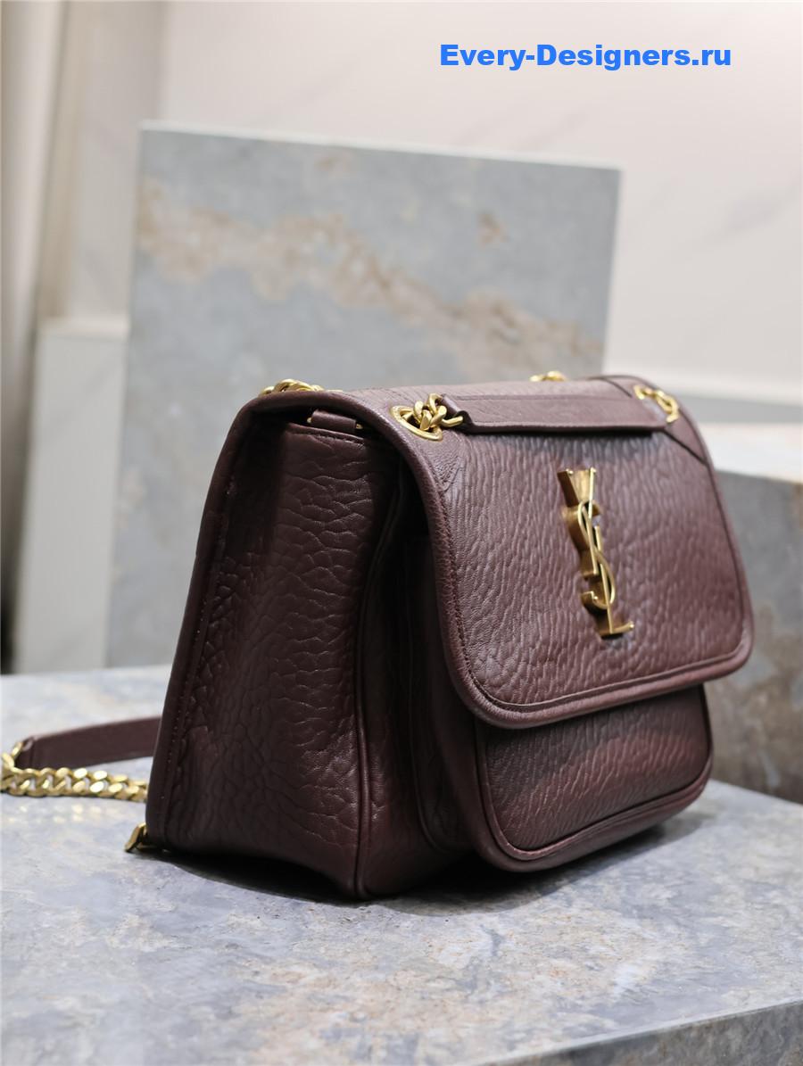 Sa1nt Lau*nt niki medium bag burgundy