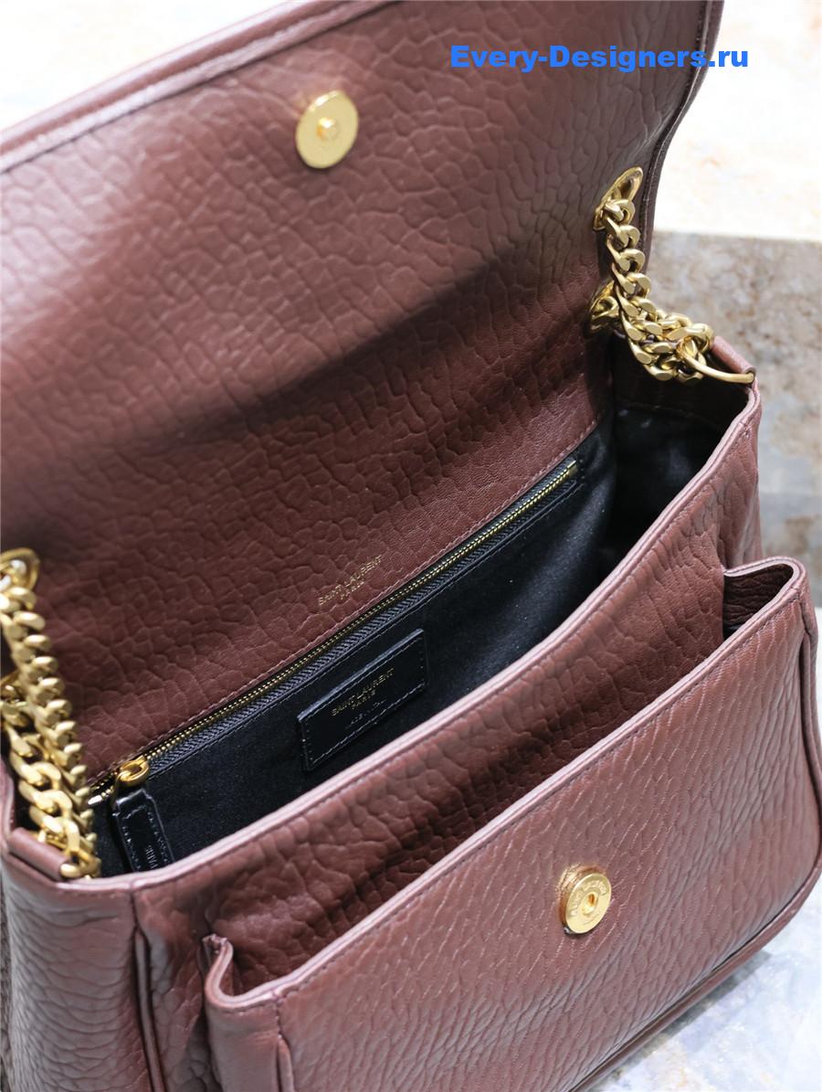 Sa1nt Lau*nt niki medium bag burgundy