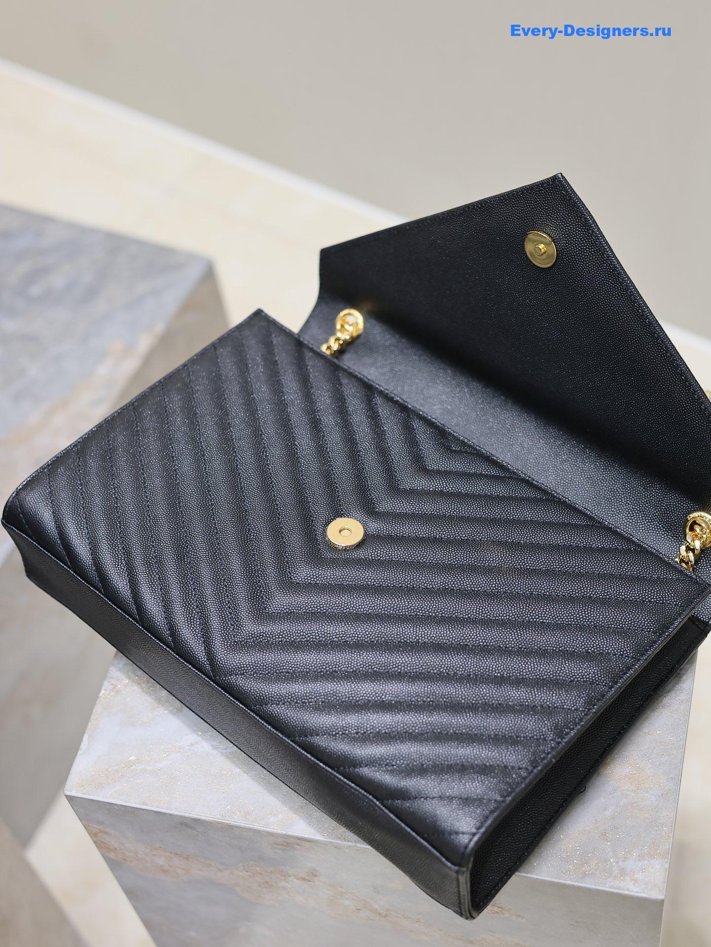 Sa1nt Lau*nt large monogram leather shoulder bag