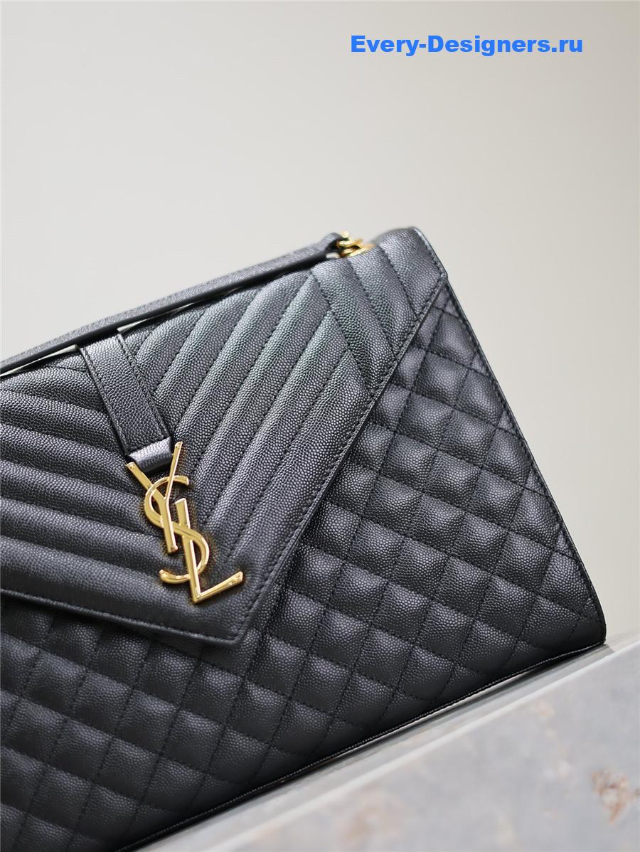 Sa1nt Lau*nt envelope triquilt large bag