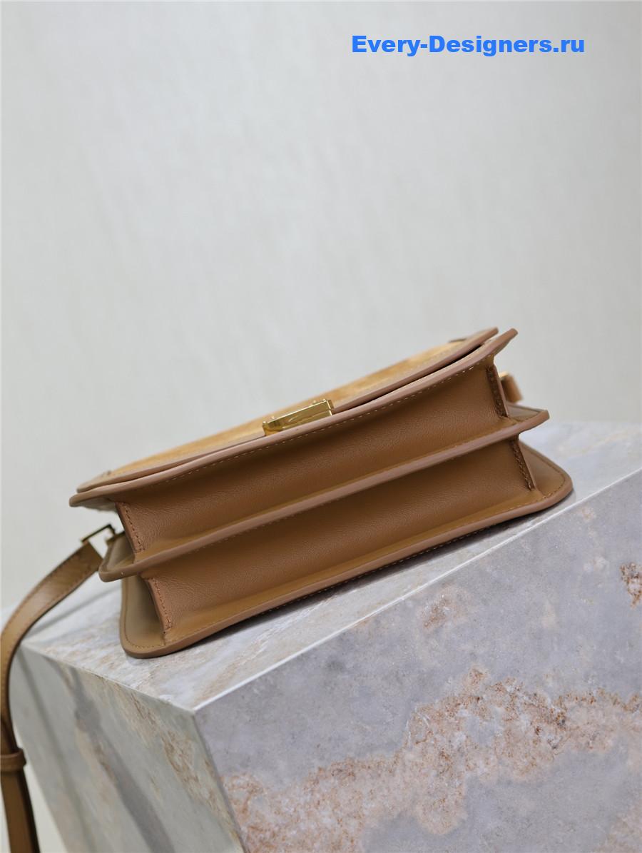 Sa1nt Lau*nt suede solferino satchel brown