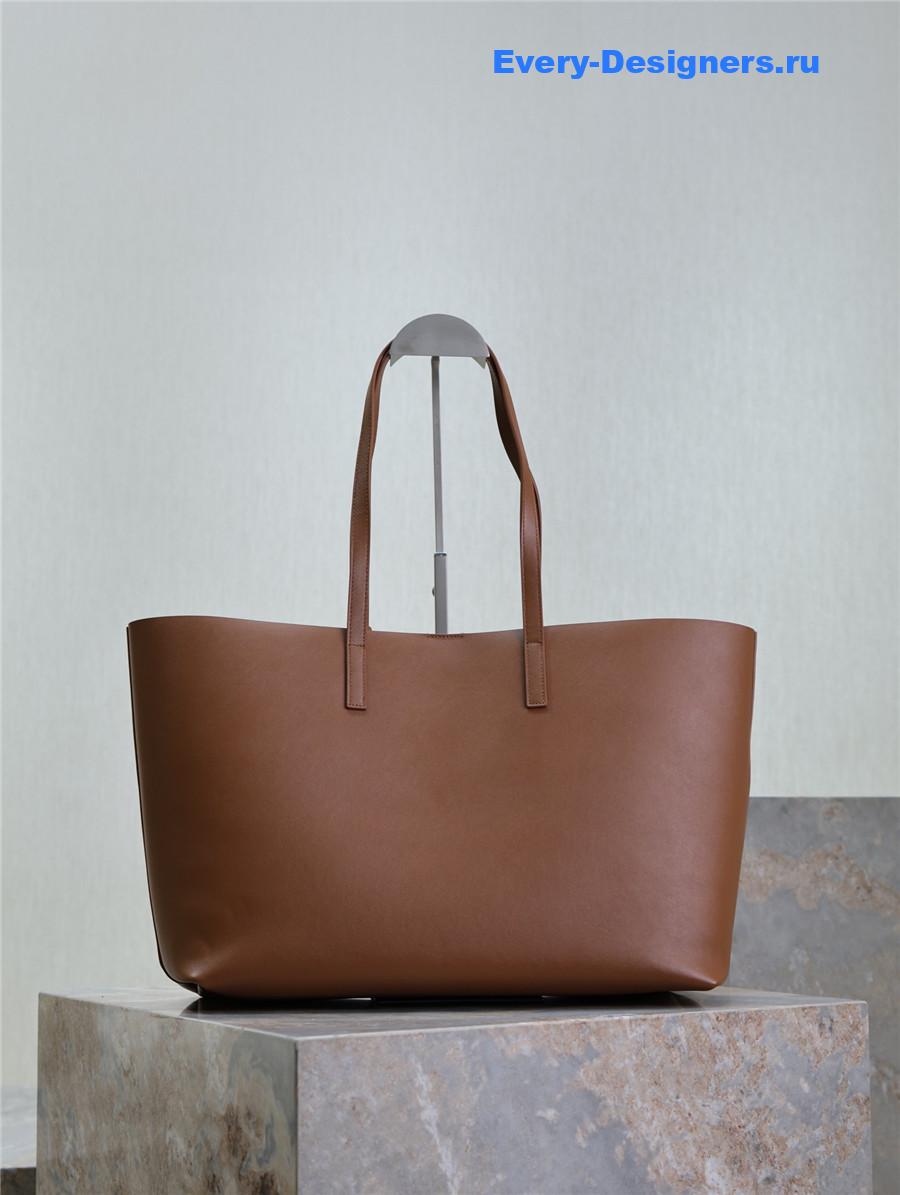 Sa1nt Lau*nt brown calfskin tote