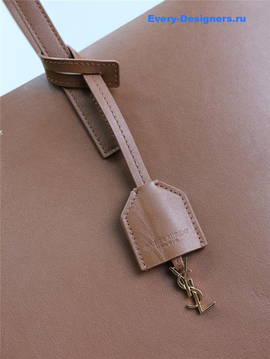Sa1nt Lau*nt brown calfskin tote