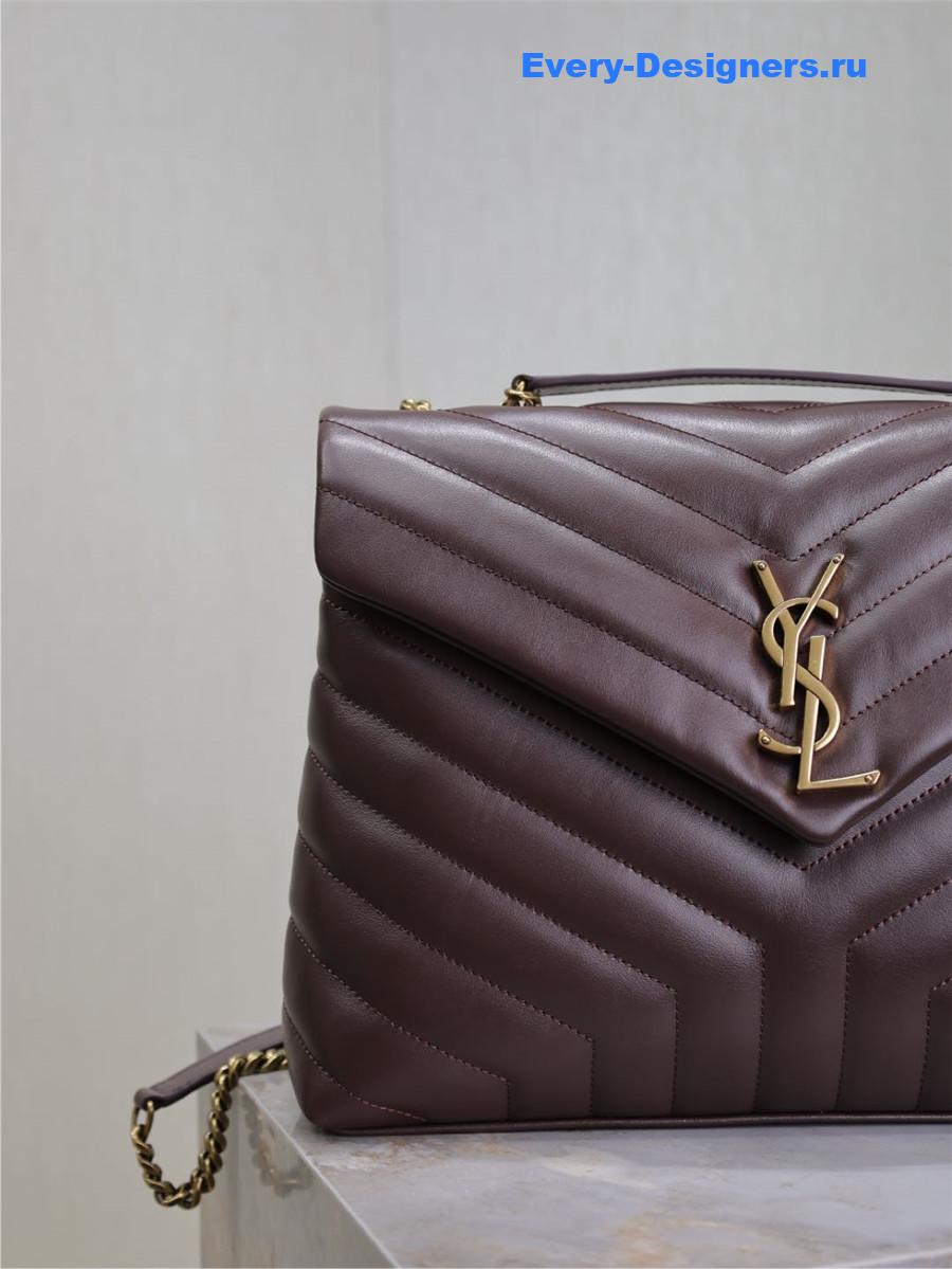 Sa1nt Lau*nt loulou medium leather shoulder bag