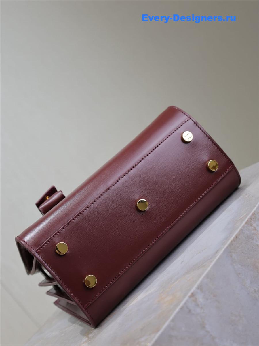 Sa1nt Lau*nt sac de jour tote burgundy