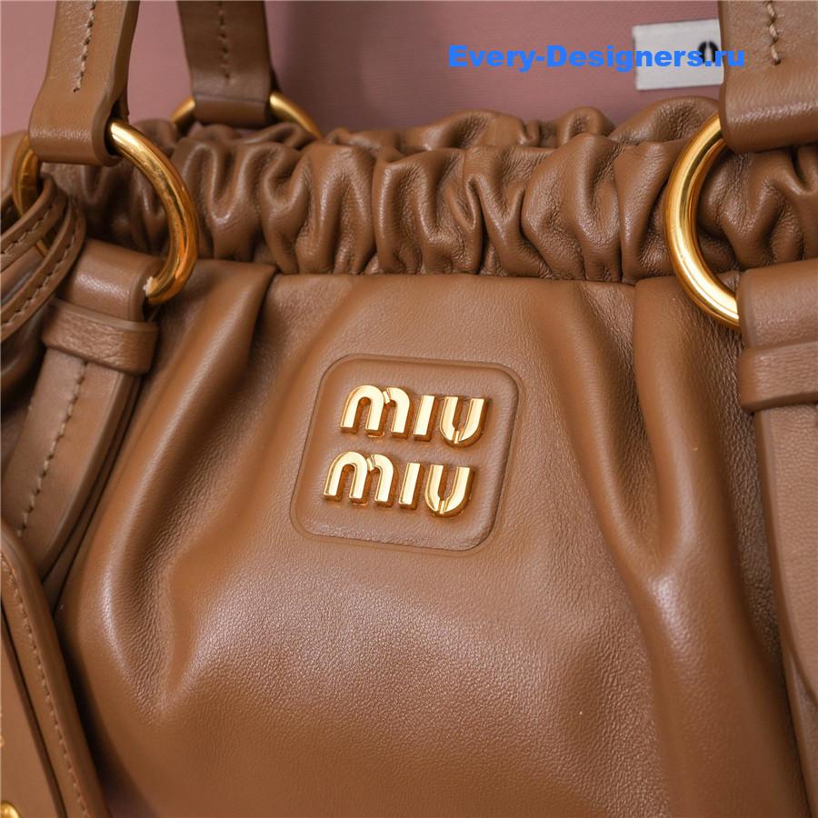 Miu Miu Joie Nappa Leather Shoulder Bag