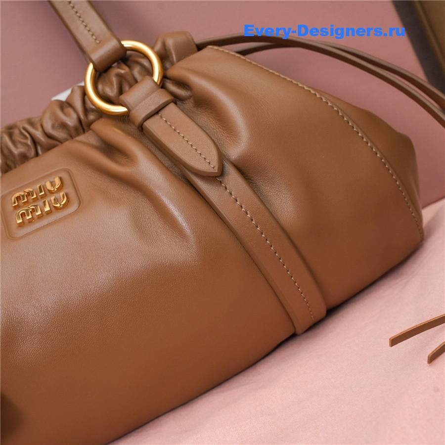 Miu Miu Joie Nappa Leather Shoulder Bag