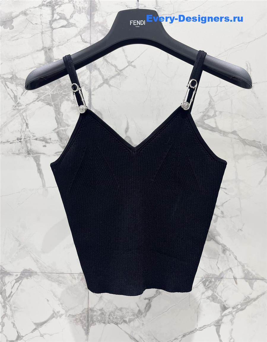 Versace Stretch Black Vest