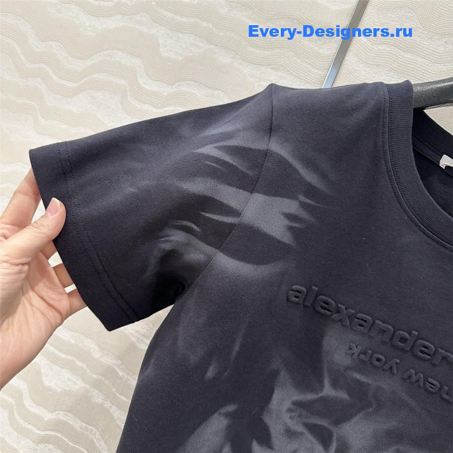 A1exa*der wang black cropped t-shirt