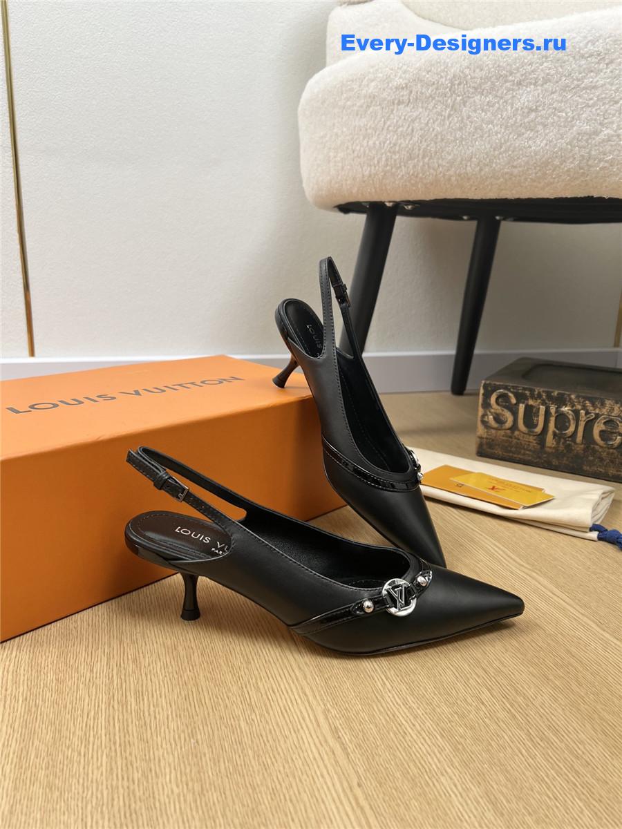 l0vis Vvtt0n archlight slingback pumps in black