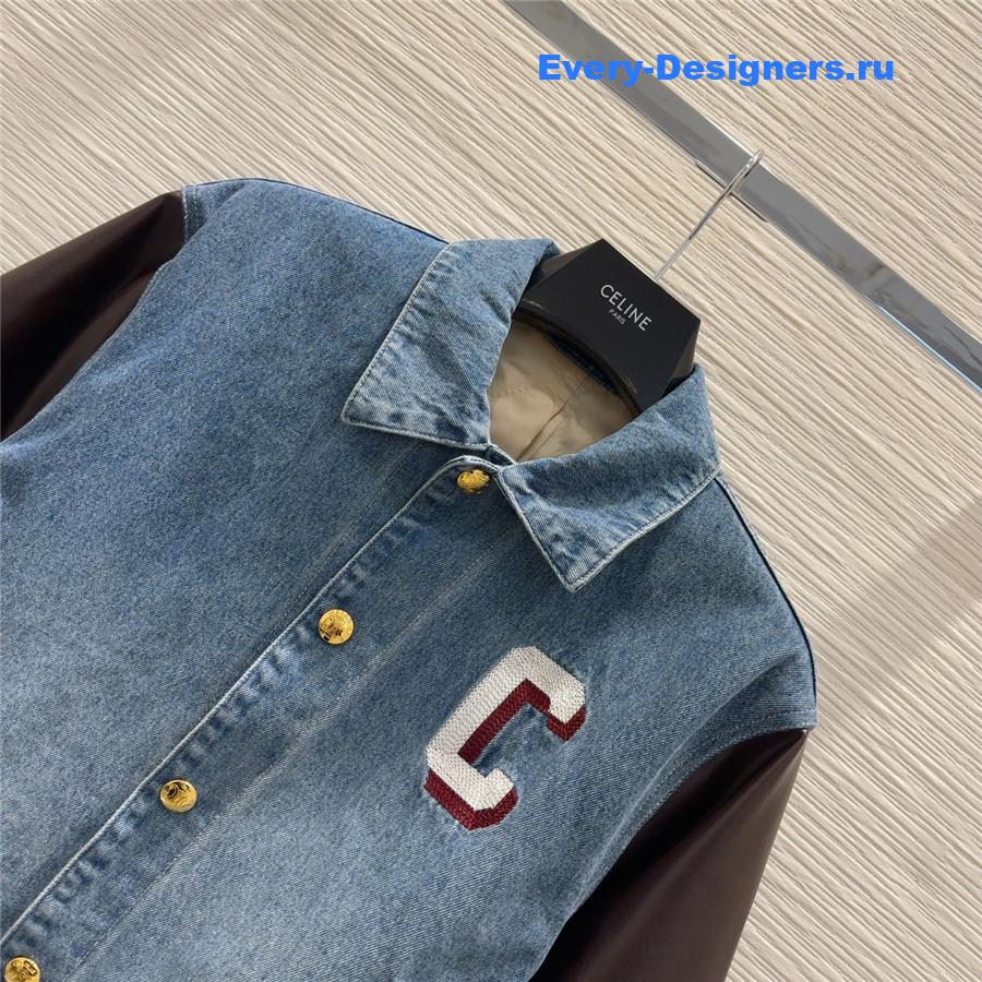 Ce1i*e paris jacket in dark union wash denim