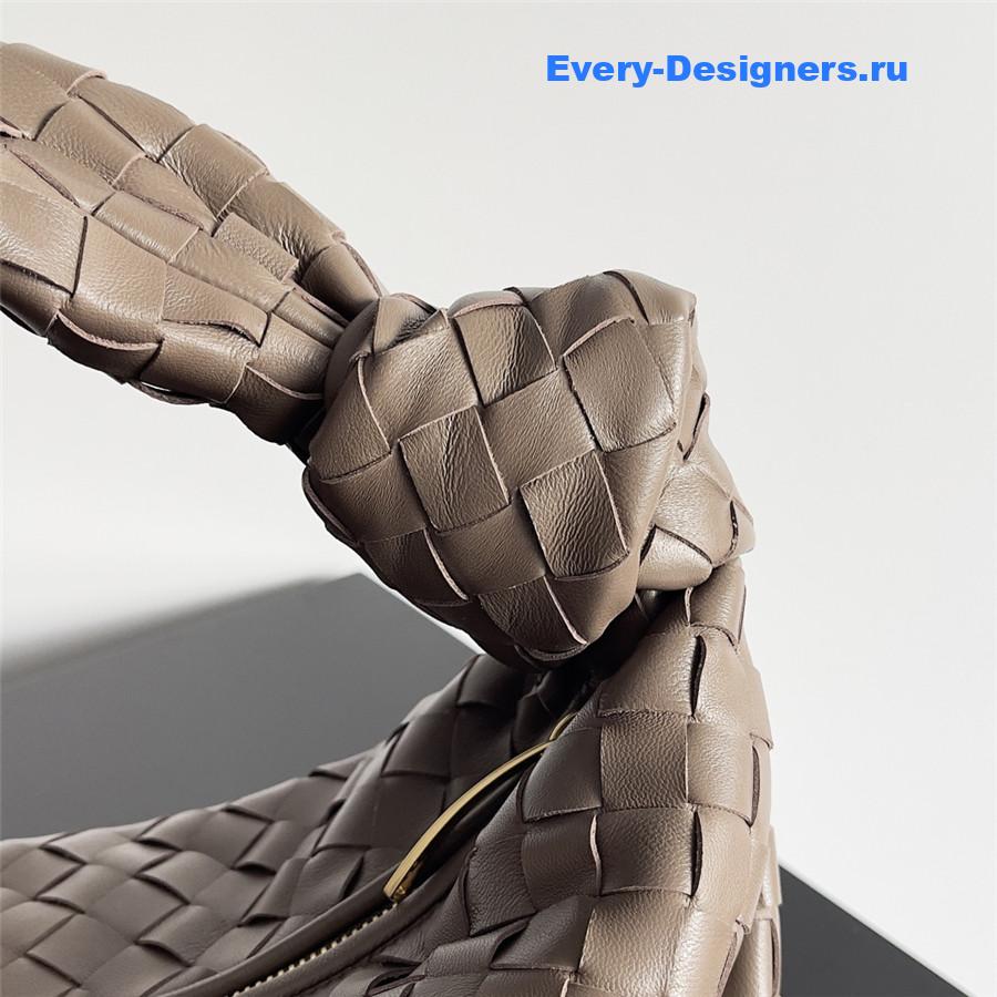 b0tt*ga Ven*ta jodie knotted intrecciato leather tote brown