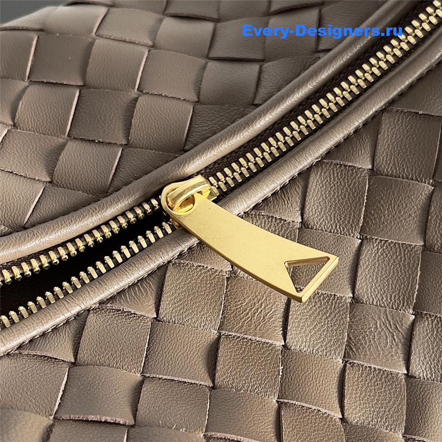 b0tt*ga Ven*ta jodie knotted intrecciato leather tote brown