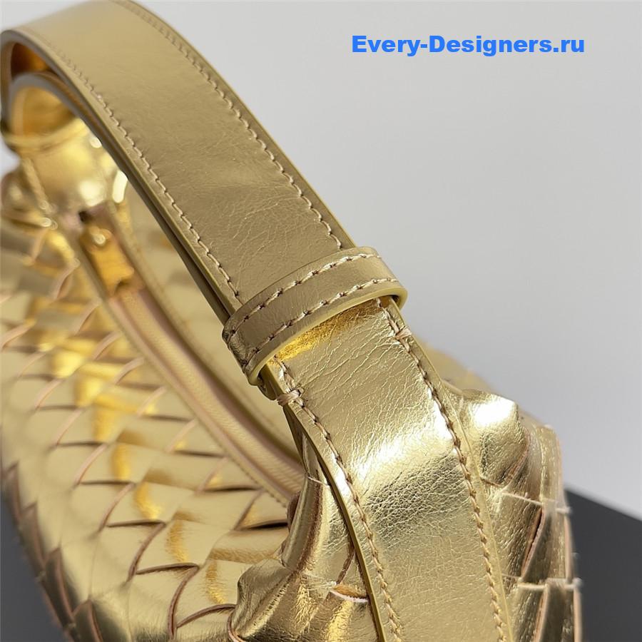 b0tt*ga Ven*ta wallace gold leather shoulder bag