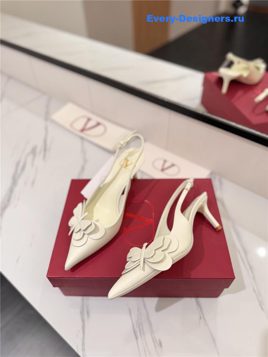 Va1e*ntin0 bow slingback heels