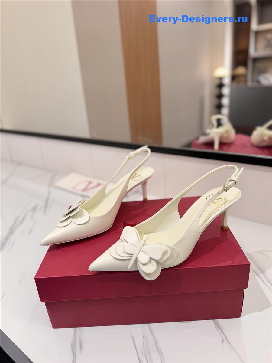 Va1e*ntin0 bow slingback heels