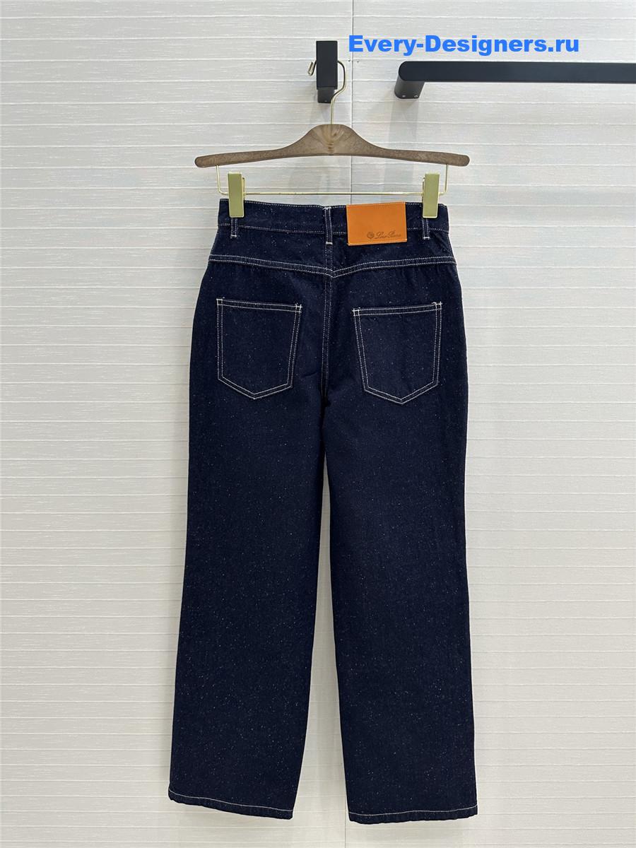 L0r0 P1ana snowflake dark blue jeans